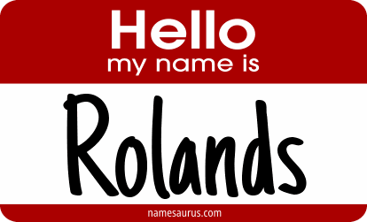 Hello my name is Rolands png download