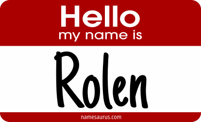 Hello my name is Rolen png download