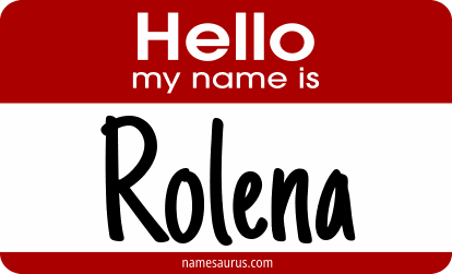 Hello my name is Rolena png download