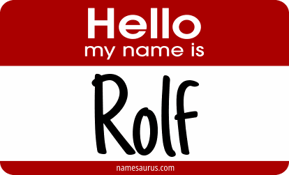 Hello my name is Rolf png download
