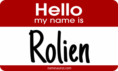 Hello my name is Rolien png download