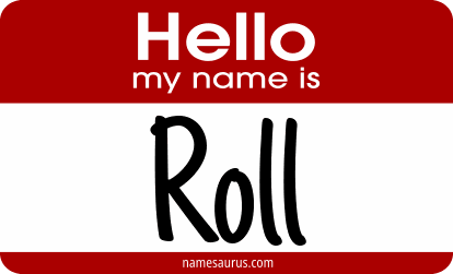 Hello my name is Roll png download