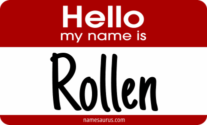 Hello my name is Rollen png download