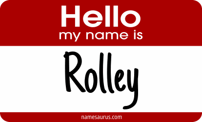 Hello my name is Rolley png download