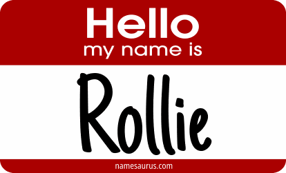 Hello my name is Rollie png download