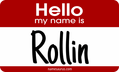 Hello my name is Rollin png download