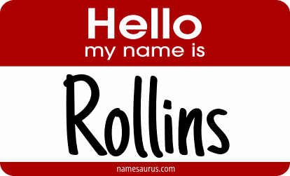 Hello my name is Rollins png download