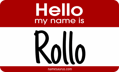 Hello my name is Rollo png download