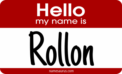 Hello my name is Rollon png download