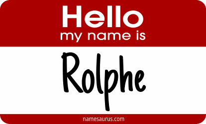 Hello my name is Rolphe png download