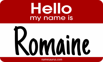 Hello my name is Romaine png download