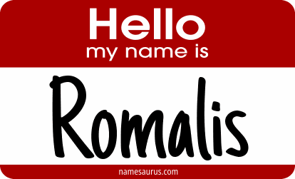 Hello my name is Romalis png download