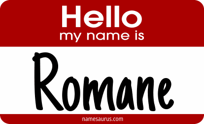 Hello my name is Romane png download