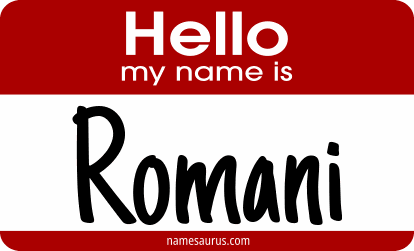 Hello my name is Romani png download