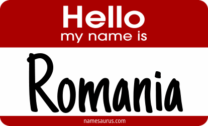 Hello my name is Romania png download