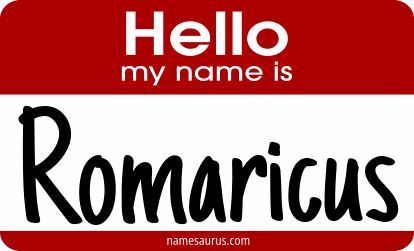 Hello my name is Romaricus png download