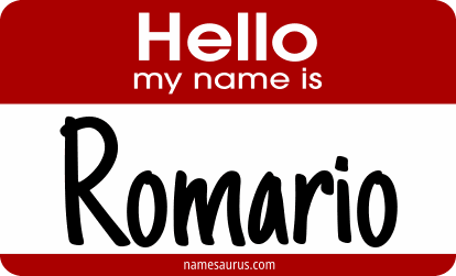 Hello my name is Romario png download