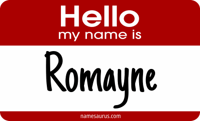 Hello my name is Romayne png download