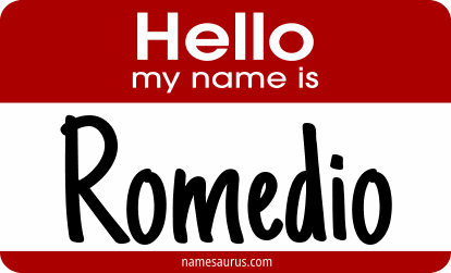 Hello my name is Romedio png download