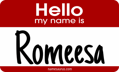 Hello my name is Romeesa png download