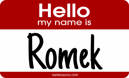 Hello my name is Romek png download