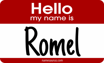 Hello my name is Romel png download
