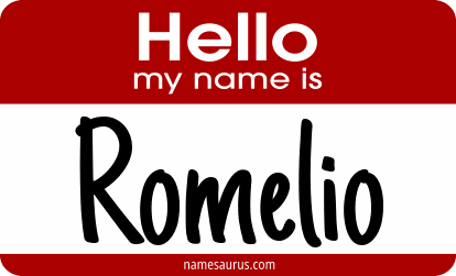 Hello my name is Romelio png download