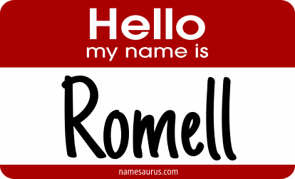 Hello my name is Romell png download