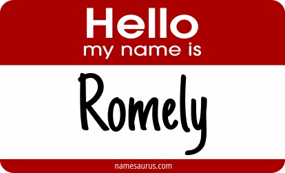 Hello my name is Romely png download