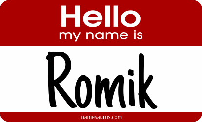 Hello my name is Romik png download