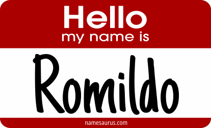 Hello my name is Romildo png download