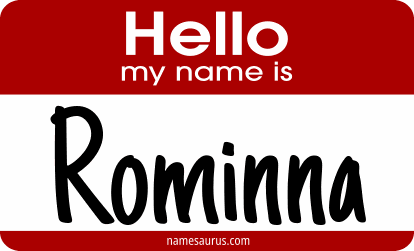Hello my name is Rominna png download