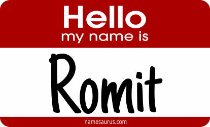 Hello my name is Romit png download