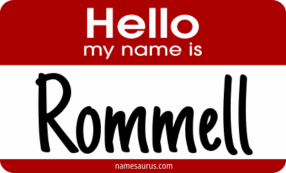 Hello my name is Rommell png download