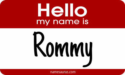 Hello my name is Rommy png download