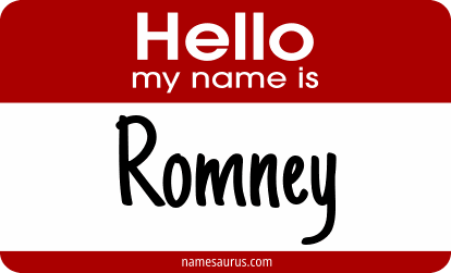 Hello my name is Romney png download