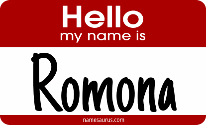 Hello my name is Romona png download