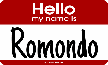 Hello my name is Romondo png download