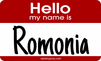 Hello my name is Romonia png download