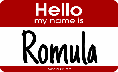 Hello my name is Romula png download