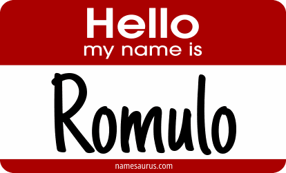 Hello my name is Romulo png download