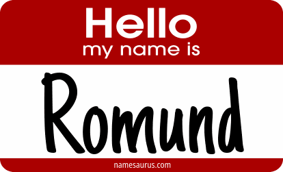 Hello my name is Romund png download
