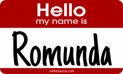 Hello my name is Romunda png download