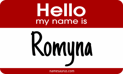 Hello my name is Romyna png download