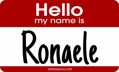 Hello my name is Ronaele png download