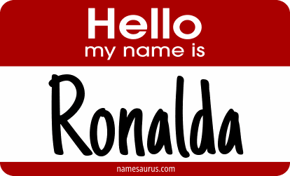 Hello my name is Ronalda png download