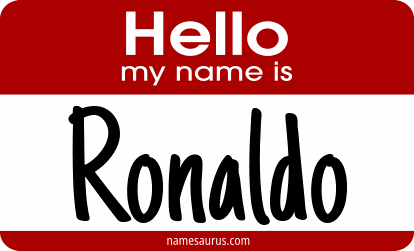 Hello my name is Ronaldo png download