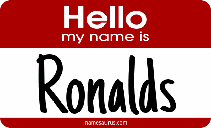 Hello my name is Ronalds png download