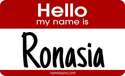 Hello my name is Ronasia png download