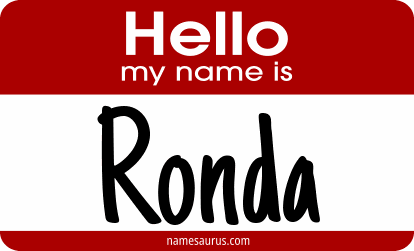 Hello my name is Ronda png download